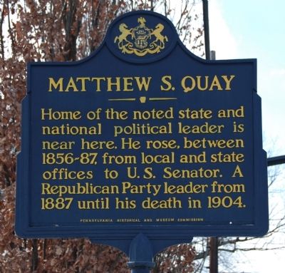 Matthew S. Quay Marker image. Click for full size.