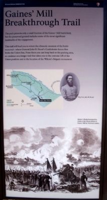 Gaines' Mill Marker (right panel) image. Click for full size.