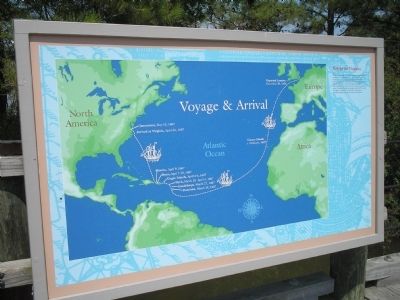 Voyage to Virginia Marker image. Click for full size.