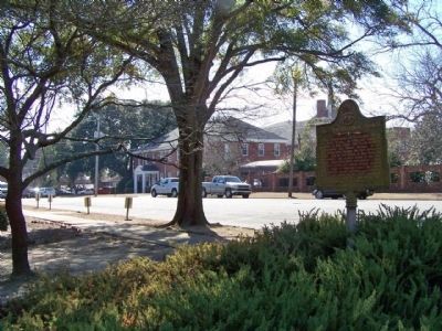 First Presbyterian Church Marker, looking south along Myrick Street image. Click for full size.