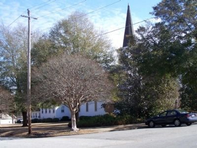 First Presbyterian Church Marker at Myrick and Williams Streets image. Click for full size.