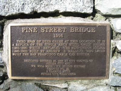Pine Street Bridge Marker image. Click for full size.