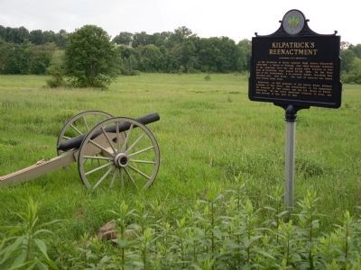 Kilpatrick's Reenactment Marker. Click for full size. Kilpatrick's Reenactment Marker image. Click for full size.