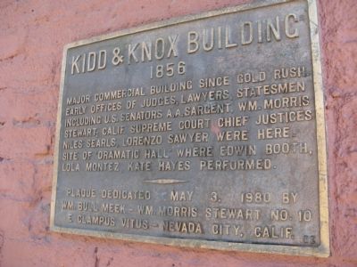 Kidd & Knox Building Marker image. Click for full size.