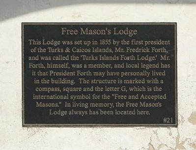 Free Mason's Lodge Marker image. Click for full size.