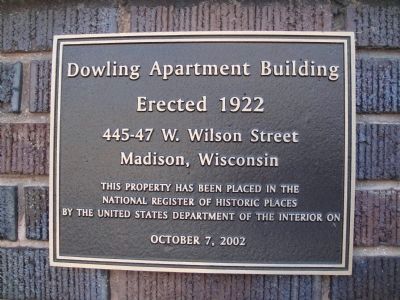Dowling Apartment Building Marker image. Click for full size.