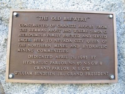 “The Old Brewery” Marker image. Click for full size.