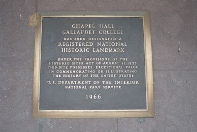 Chapel Hall Marker image. Click for full size.