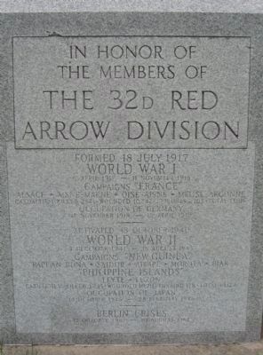 The 32d Red Arrow Division Marker image. Click for full size.