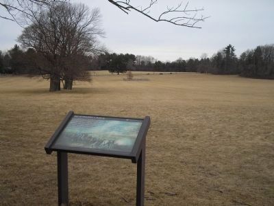 Marker on Princeton Battlefield image. Click for full size.