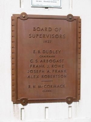 Board of Supervisors - 1937 image. Click for full size.