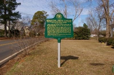 Rosalynn Smith Carter Marker. Click for full size. Rosalynn Smith Carter Marker image. Click for full size.