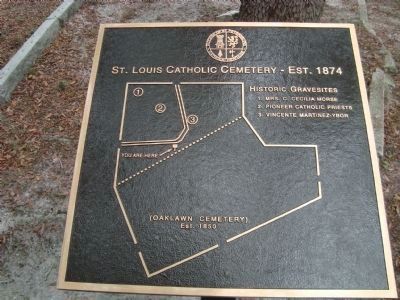 St. Louis Catholic Cemetery - Site and Directional Map image. Click for full size.
