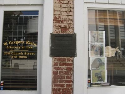First Brick Building Marker image. Click for full size.