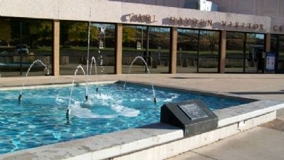 Bureau of Reclamation Memorial Fountain and Marker. Click for full size. Bureau of Reclamation Memorial Fountain and Marker image. Click for full size.