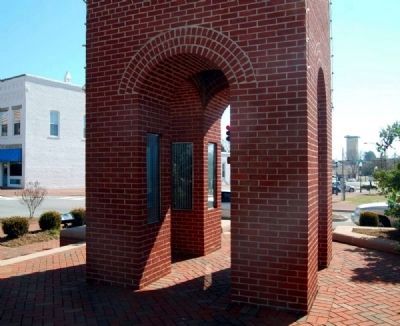 Spartanburg Town Clock Base image. Click for full size.