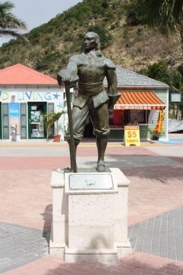 Historic Sint Maarten Remembered Marker and Stuyvesant statue image. Click for full size.