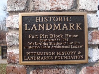 Fort Pitt Blockhouse Marker image. Click for full size.