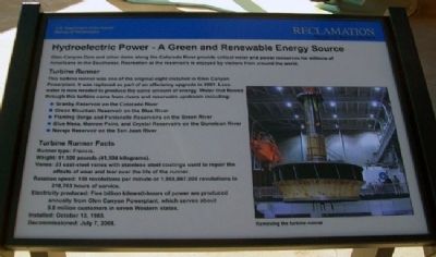 Hydroelectric Power - A Green and Renewable Energy Source Marker image. Click for full size.