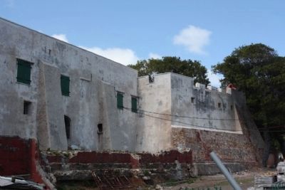 Fort Christian east side, still under restoration image. Click for full size.