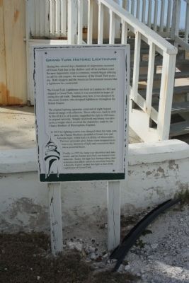 Grand Turk Historic Lighthouse Marker image. Click for full size.