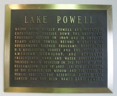 Lake Powell Marker. Click for full size. Lake Powell Marker image. Click for full size.