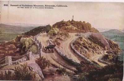 Old Post Card - Mount Rubidoux image. Click for full size.