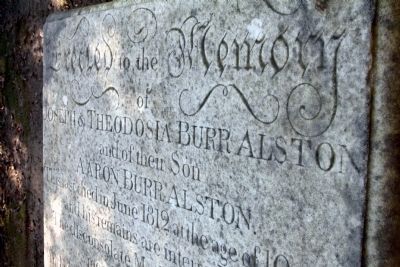 Close Up of Table-Top Grave Marker image. Click for full size.