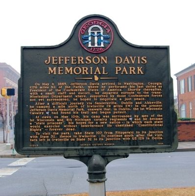 Jefferson Davis Memorial State Park Marker image. Click for full size.