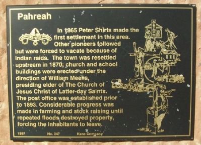 Pahreah Marker image. Click for full size.