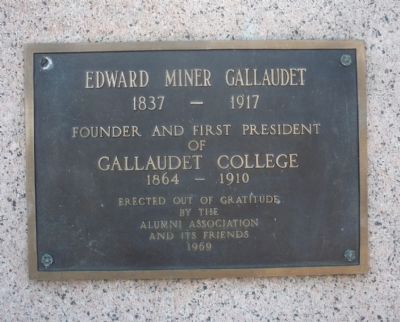 Edward Miner Gallaudet Marker image. Click for full size.