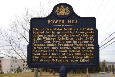 Bower Hill Marker image. Click for full size.