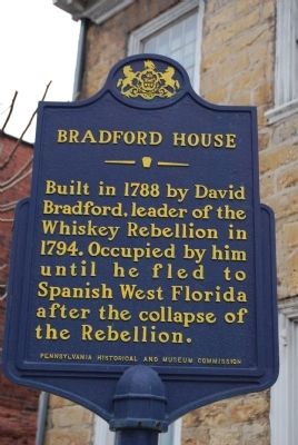 Bradford House Marker. Click for full size. Bradford House Marker image. Click for full size.
