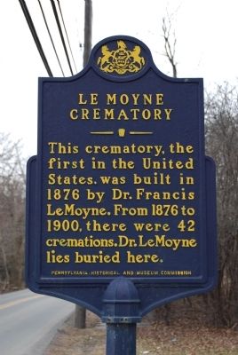 LeMoyne Crematory Marker image. Click for full size.