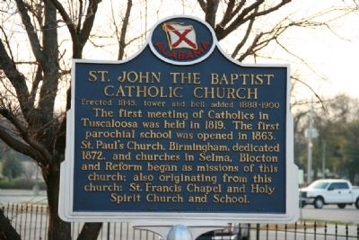 St. John The Baptist Catholic Church Marker image. Click for full size.