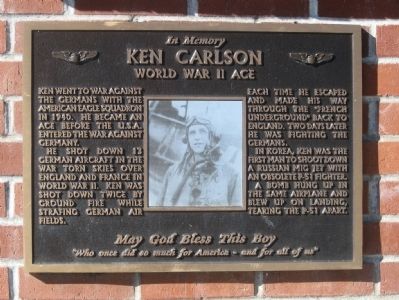 In Memory - Ken Carlson Marker. Click for full size. In Memory - Ken Carlson Marker image. Click for full size.