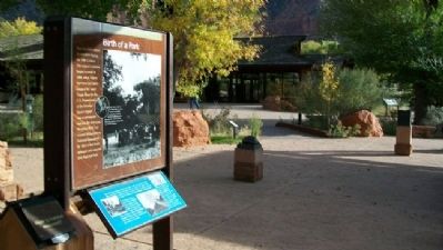 Birth of a Park Marker image. Click for full size.