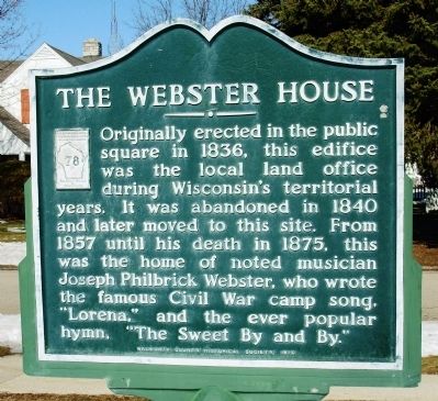 The Webster House Marker image. Click for full size.