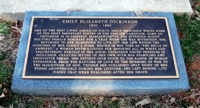 Emily Elizabeth Dickinson Marker image. Click for full size.