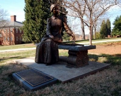 Emily Elizabeth Dickinson Statue and Marker image. Click for full size.