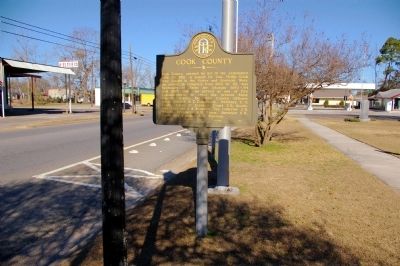 Cook County Marker. Click for full size. Cook County Marker image. Click for full size.