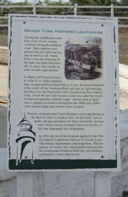 Grand Turk Historic Lighthouse Marker image. Click for full size.