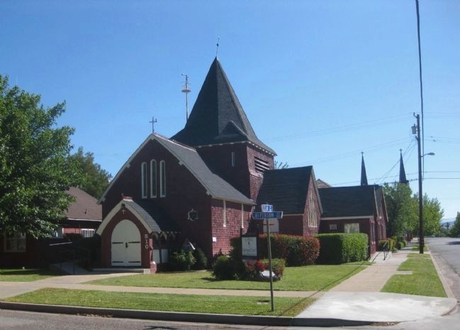St. Peter's Episcopal Church (1892) and Marker. Click for full size. St. Peter's Episcopal Church (1892) and Marker image. Click for full size.