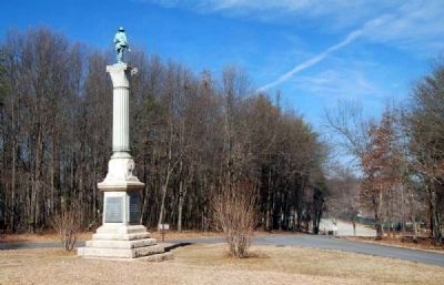 Spartanburg Confederate War Monument -<br>Looking North from the American Legion Building image. Click for full size.