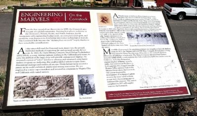 Engineering Marvels on the Comstock Marker. Click for full size. Engineering Marvels on the Comstock Marker image. Click for full size.