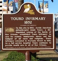 Touro Infirmary - 1852 Marker image. Click for full size.