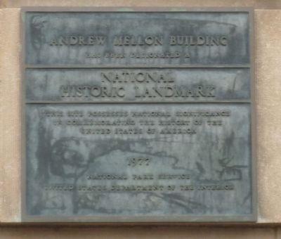 Andrew Mellon Building Marker image. Click for full size.