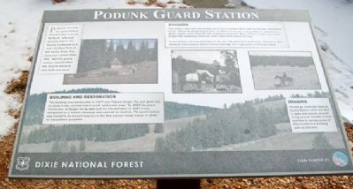 Podunk Guard Station Marker image. Click for full size.
