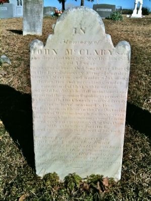 John McClary Headstone image. Click for full size.