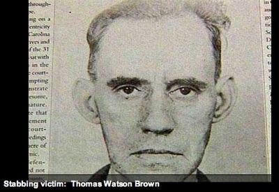 Stabbing victim Thomas W. Brown image. Click for full size.
